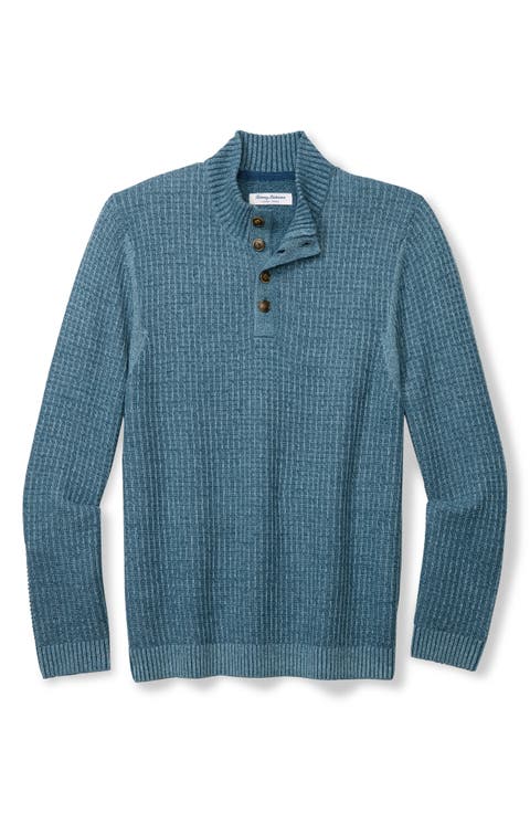 Autumn Pier Button Placket Sweater