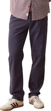 Marine Layer Rowan Pleated Cotton & Linen Trousers