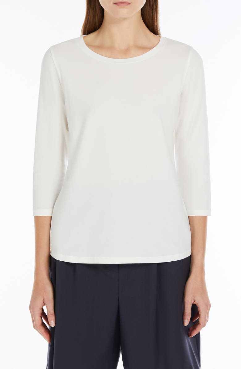 Weekend Max Mara Multia Scoop Neck T-Shirt, Main, color, 