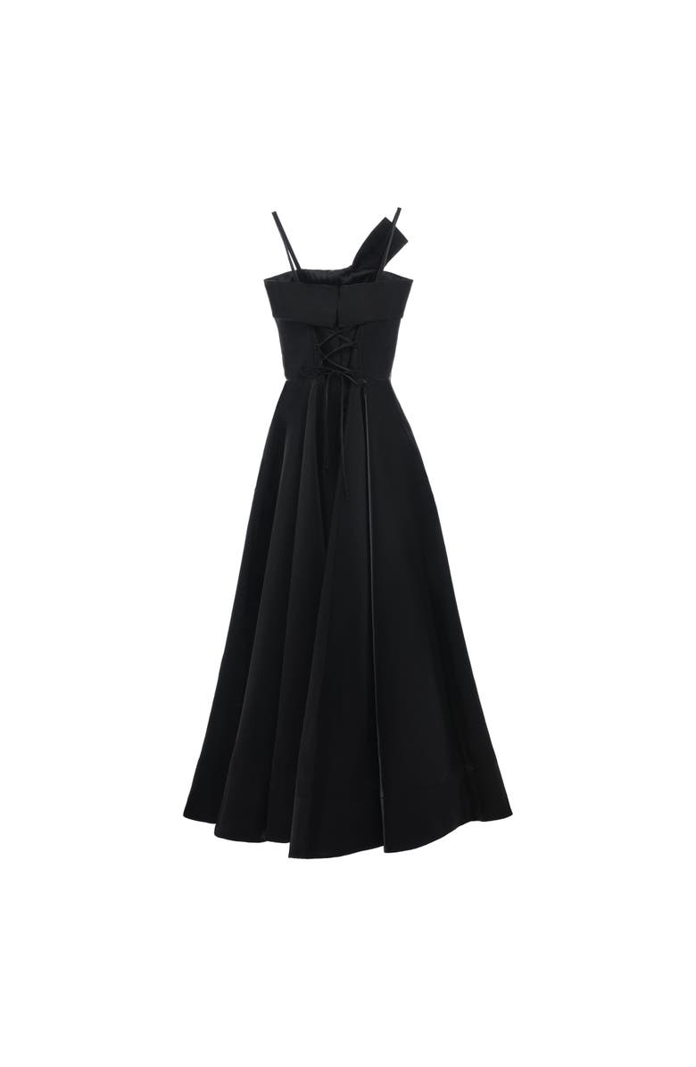 Tulleen Elara Taffeta Gown, Alternate, color, Black