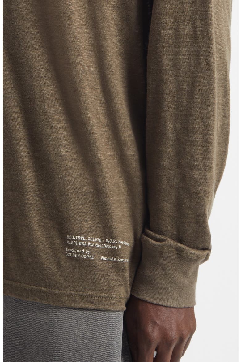 Journey Serafino Long Sleeve Linen Henely, Alternate, color, SEA TURTLE