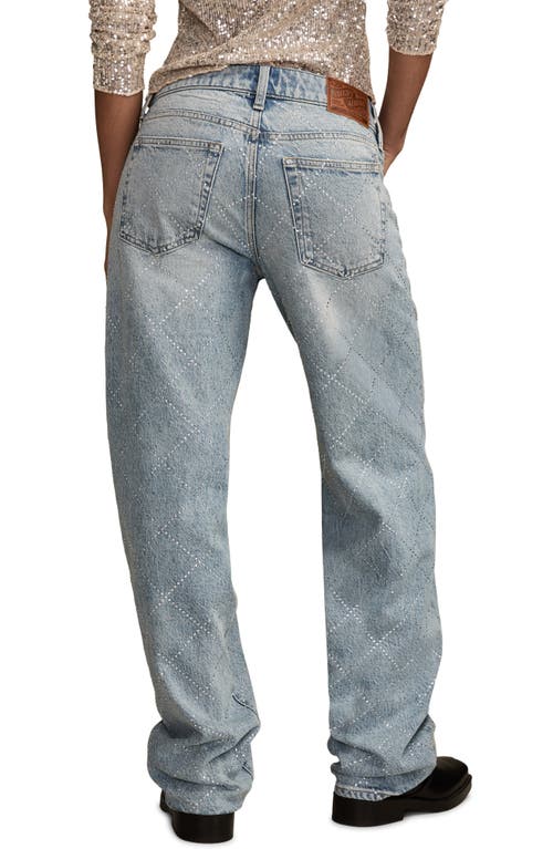 Lucky Brand Lucky Legend Rhinestone Baggy Jeans In Blue