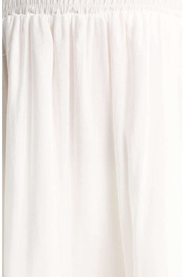 Tiered Strapless Cover-Up Dress, Alternate, color, WHITE
