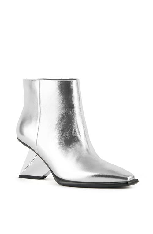 United Nude Rockit Pull On Bootie In Silver