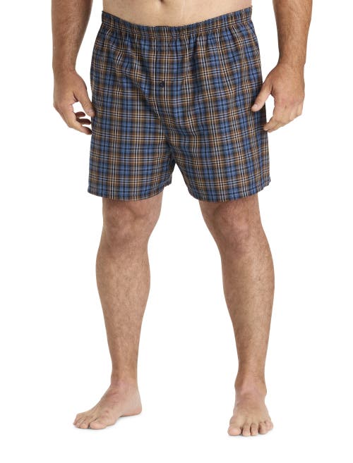 Harbor Bay By Dxl Big & Tall 3-pk Woven Boxers In Animal Print