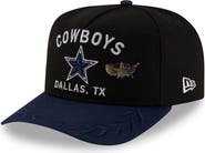 New Era Men's New Era Black/Navy Dallas Cowboys 2025 NFL Draft On Stage A-Frame 59FIFTY Fitted Hat