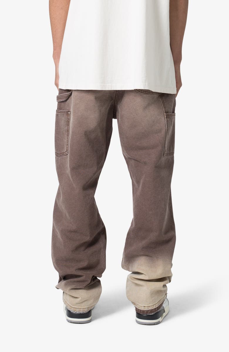 mnml Ultra Baggy Ripped Work Pants, Alternate, color, Brown