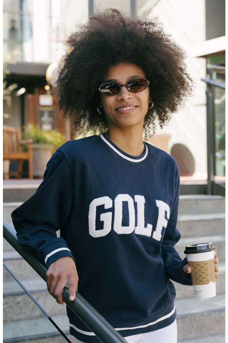 Elle Sweatshirt - Collegiate Golf, Alternate, color, Navy
