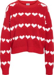 Noisy may Blitzen Heart Sweater