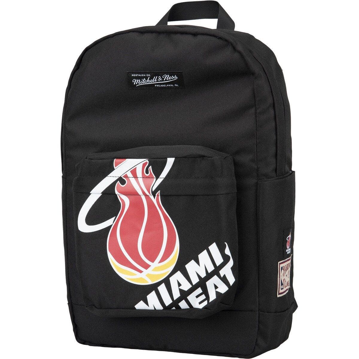 Mitchell & Ness Miami Heat Hardwood Classics Backpack, Main, color, 