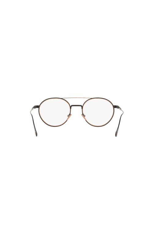 Giorgio Armani 50mm Round Optical Glasses In Gold