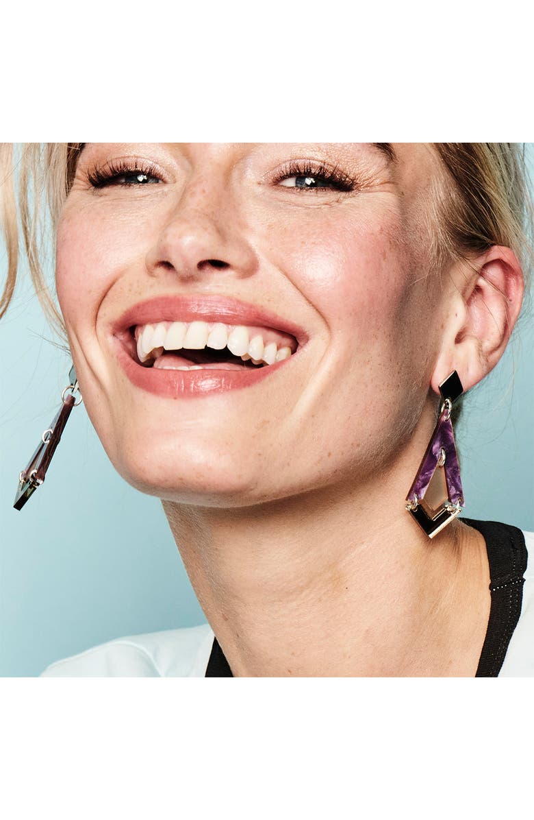 Toolally Art Deco Diamond Drops - Amethyst Pearl & Champagne, Alternate, color, Amethyst Pearl & Champagne