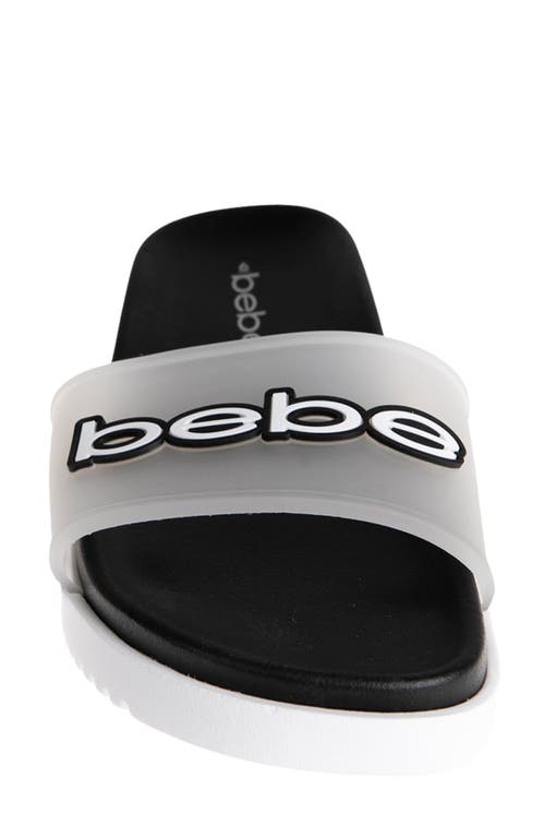 Bebe Translucent Slide Sandal