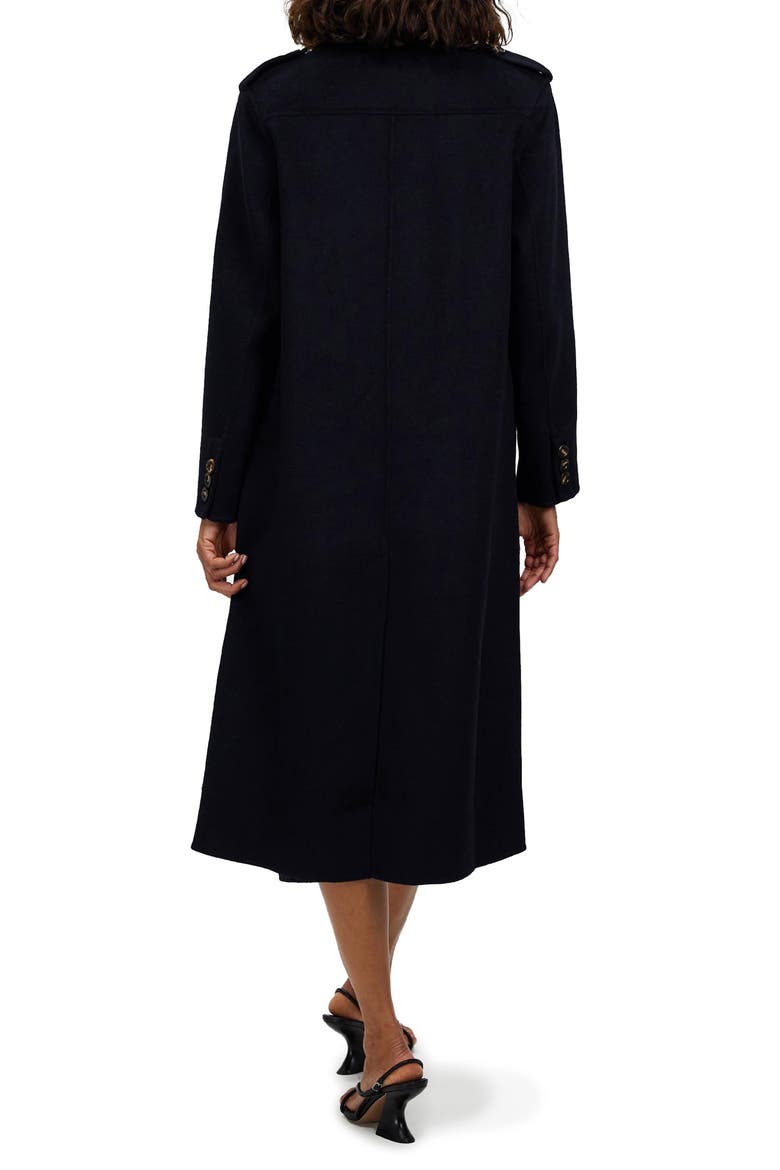 Tainted Love Longline Coat, Alternate, color, NAVY