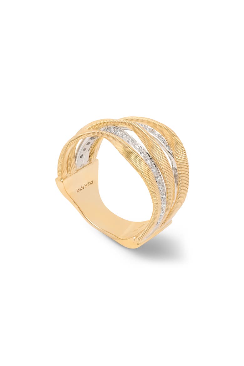 Diamond Stack Ring, Main, color, YELLOW GOLD/ DIAMOND