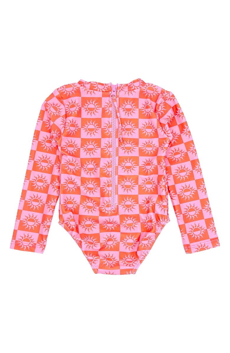 Feather 4 Arrow Wave Chaser One-Piece Rashguard Swimsuit, Alternate, color, 