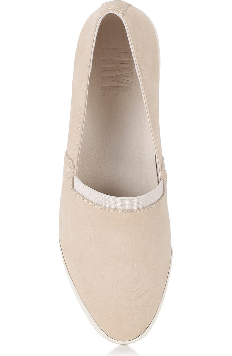 Frye Melanie Slip-On Flat, Alternate, color, Ivory Floral Leather