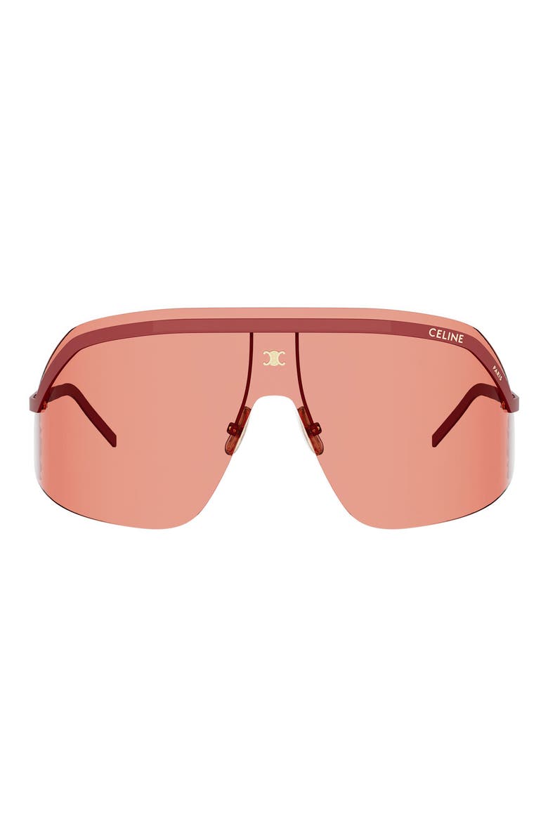 DFIL 0mm Mask Shield Sunglasses, Main, color, SHINY RED / BORDEAUX