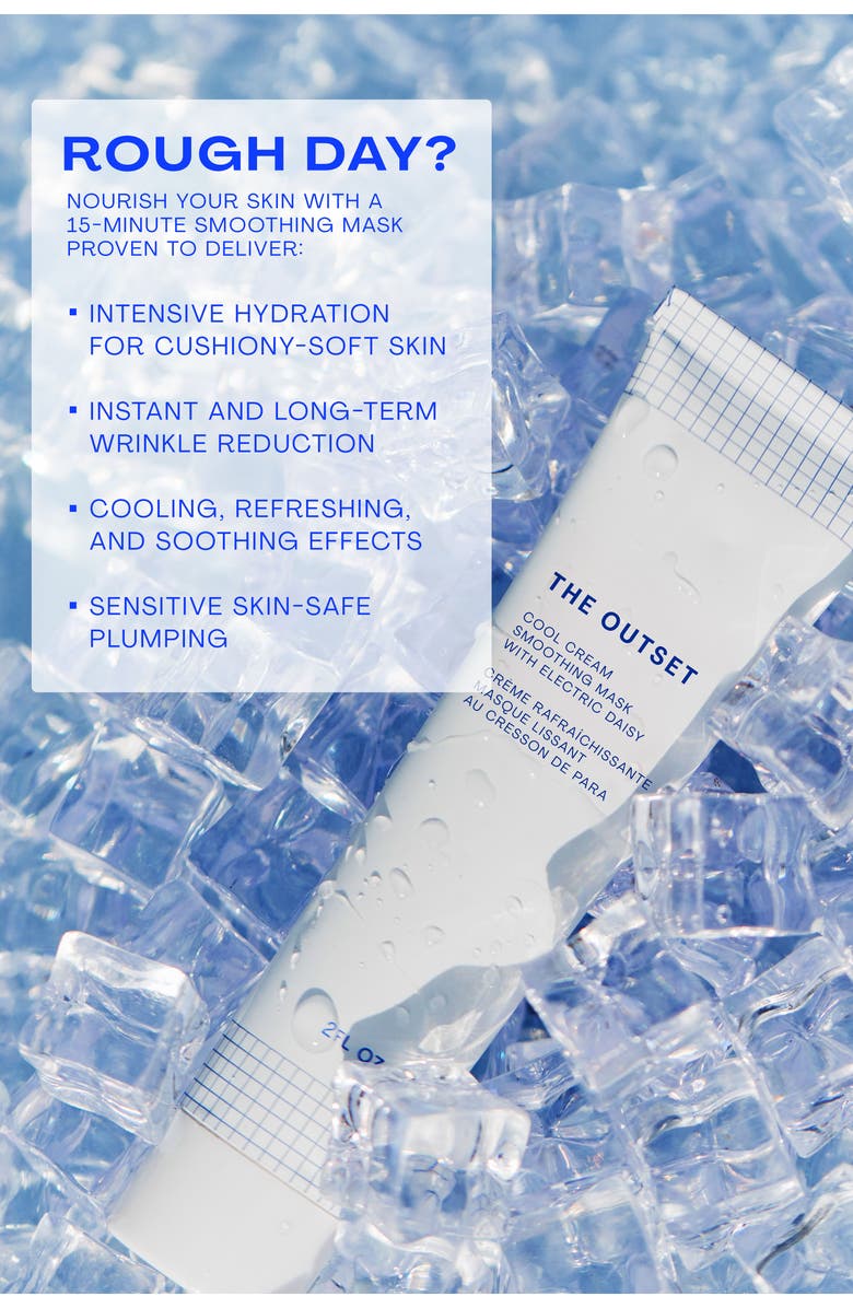 The Outset Cool Cream Smoothing Mask with Electric Daisy, Alternate, color, White