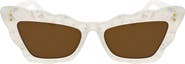 BCBGeneration 51mm Scalloped Cat Eye Sunglasses