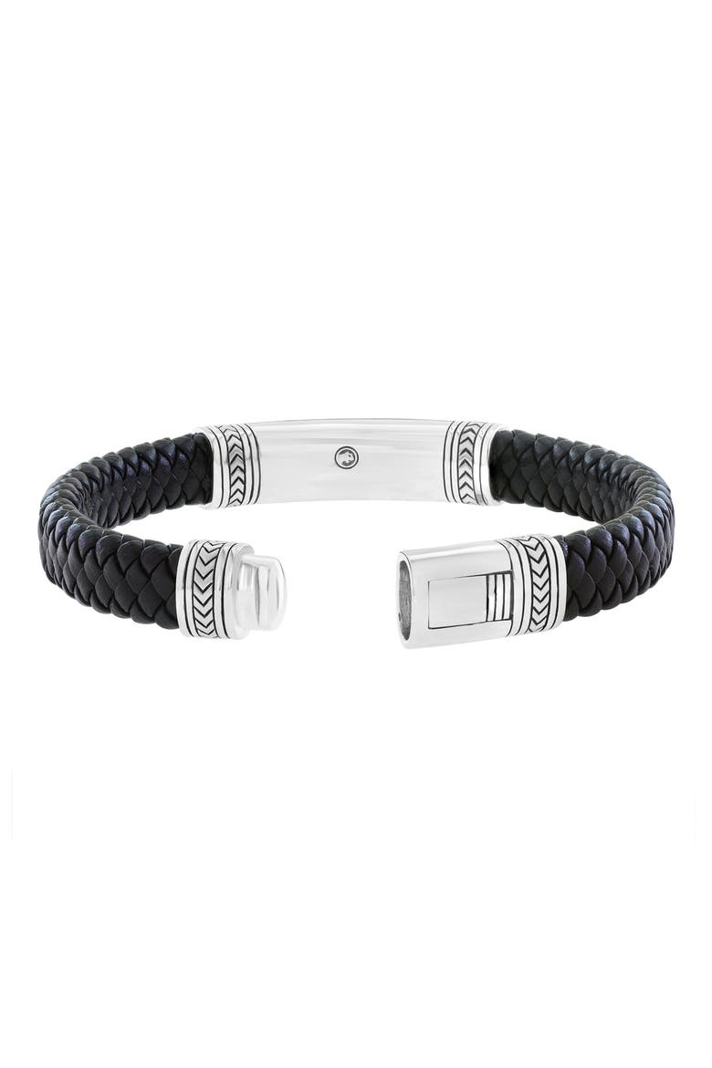 Malachite & Leather Bracelet, Alternate, color, GREEN