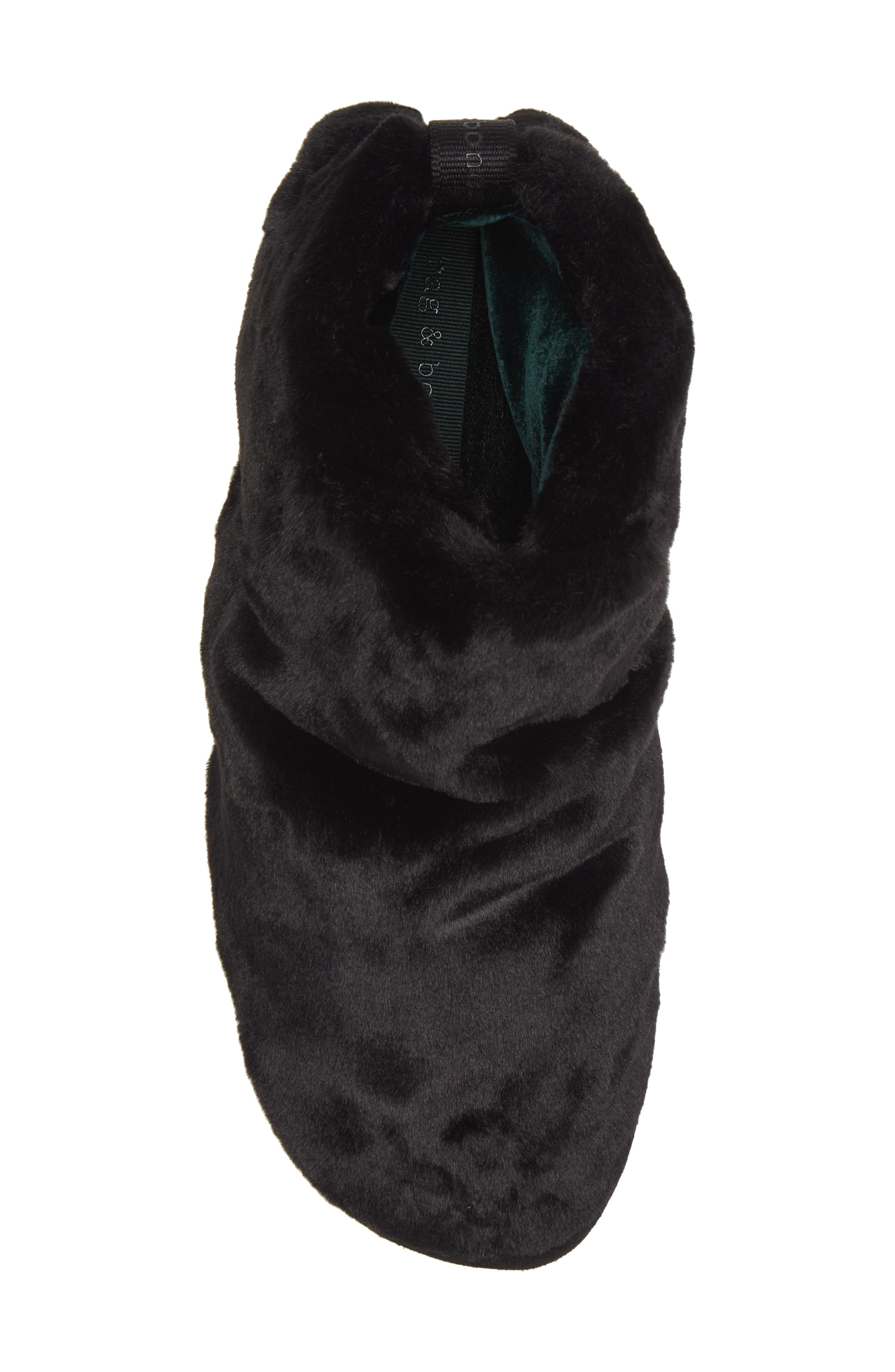 rag & bone Eira Faux Fur Bootie Slipper, Alternate, color, 