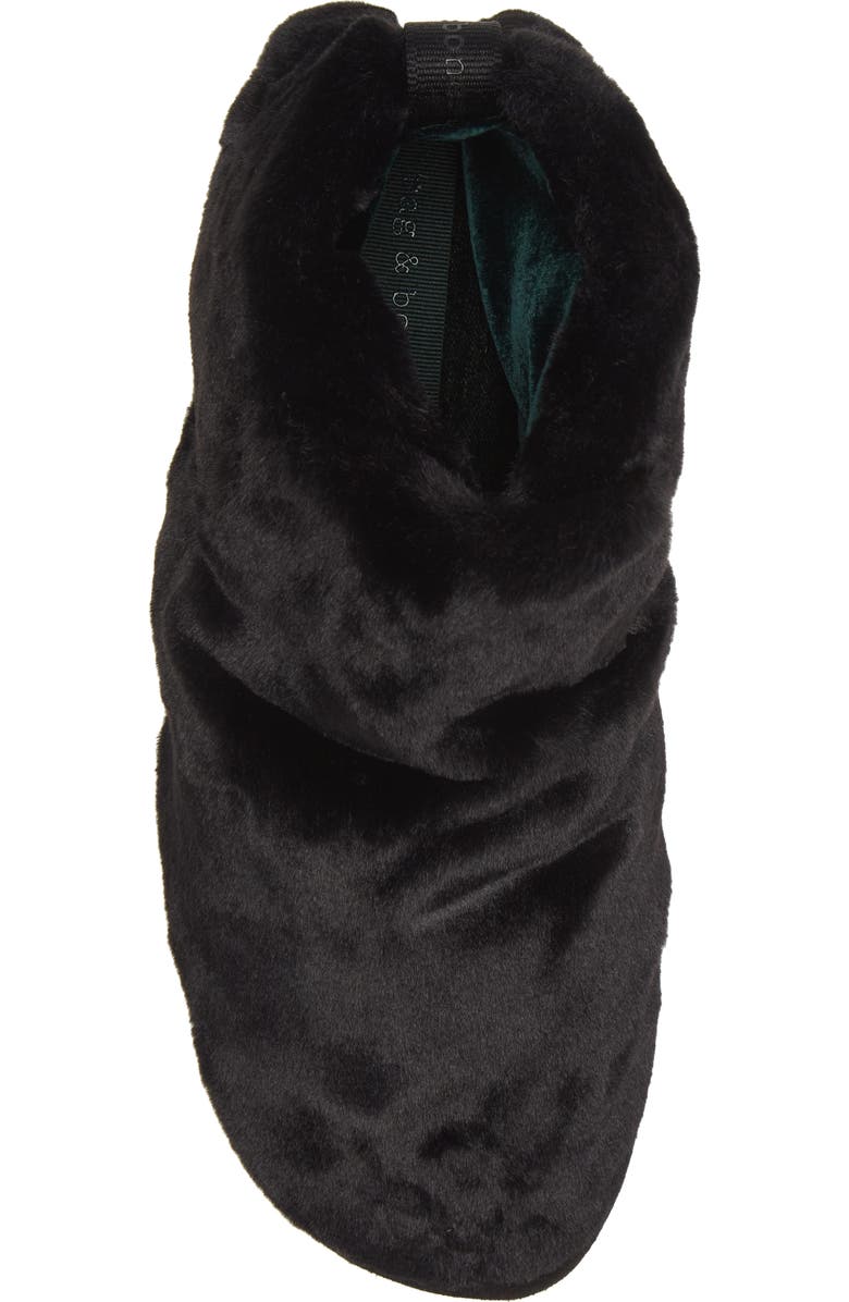 rag & bone Eira Faux Fur Bootie Slipper, Alternate, color,