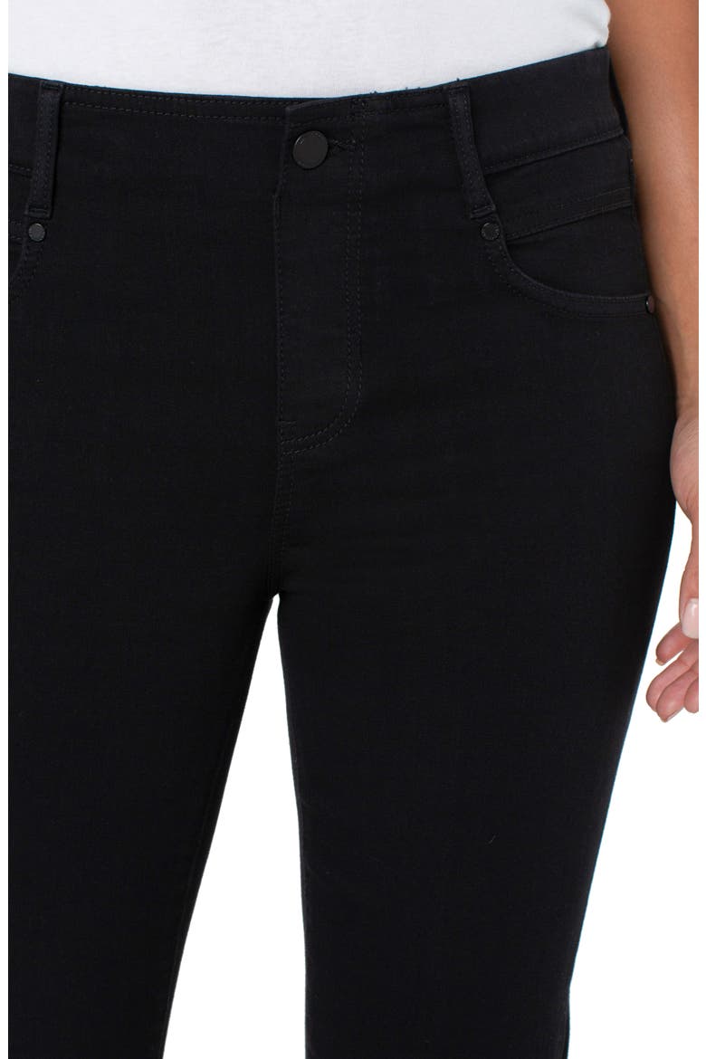 Gia Glider Pull-On Ankle Slim Jeans, Alternate, color, OVER DYE BLACK