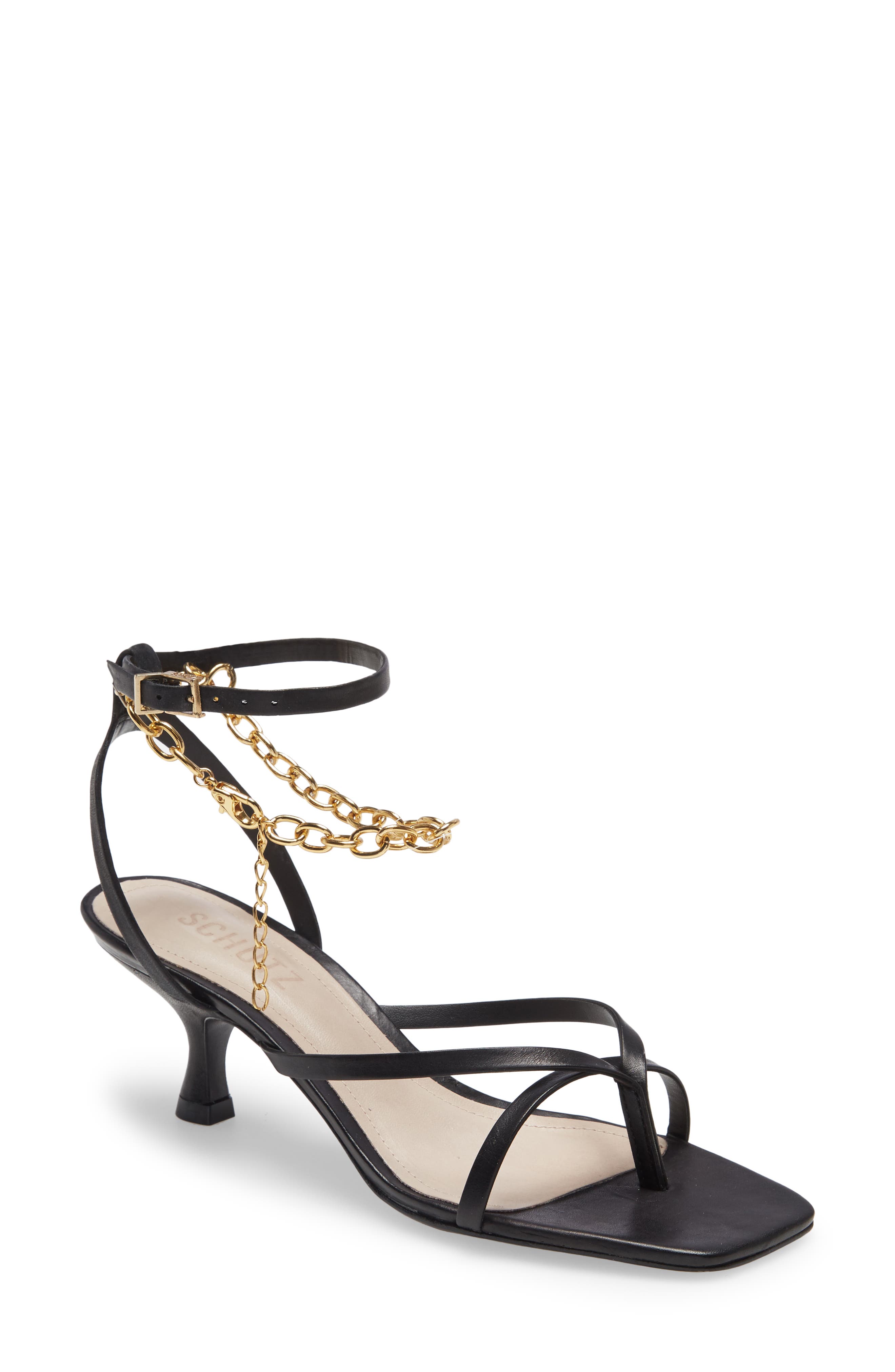 Schutz Sanny Ankle Strap Sandal, Main, color, 