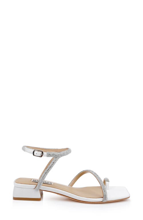 BADGLEY MISCHKA BADGLEY MISCHKA COLLECTION DAKOTAH ANKLE STRAP TOE LOOP SANDAL 