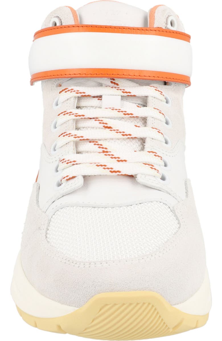 FERRAGAMO Cosma High Top Sneaker, Alternate, color, White/ Orange