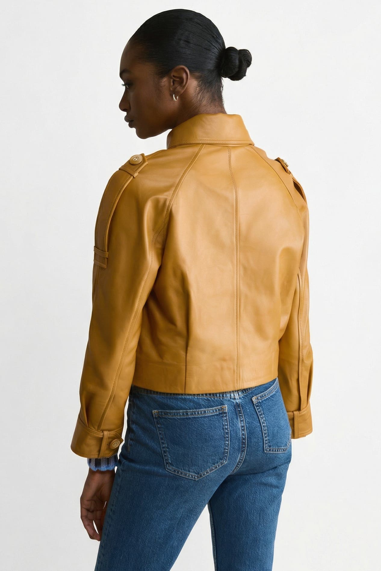 Rose Leather Jacket - image 4