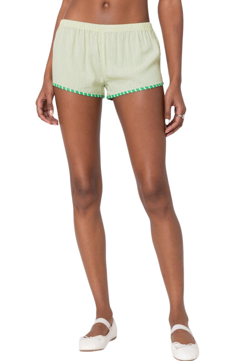 EDIKTED Mixed Stripe Boxer Shorts, Main, color, Mix