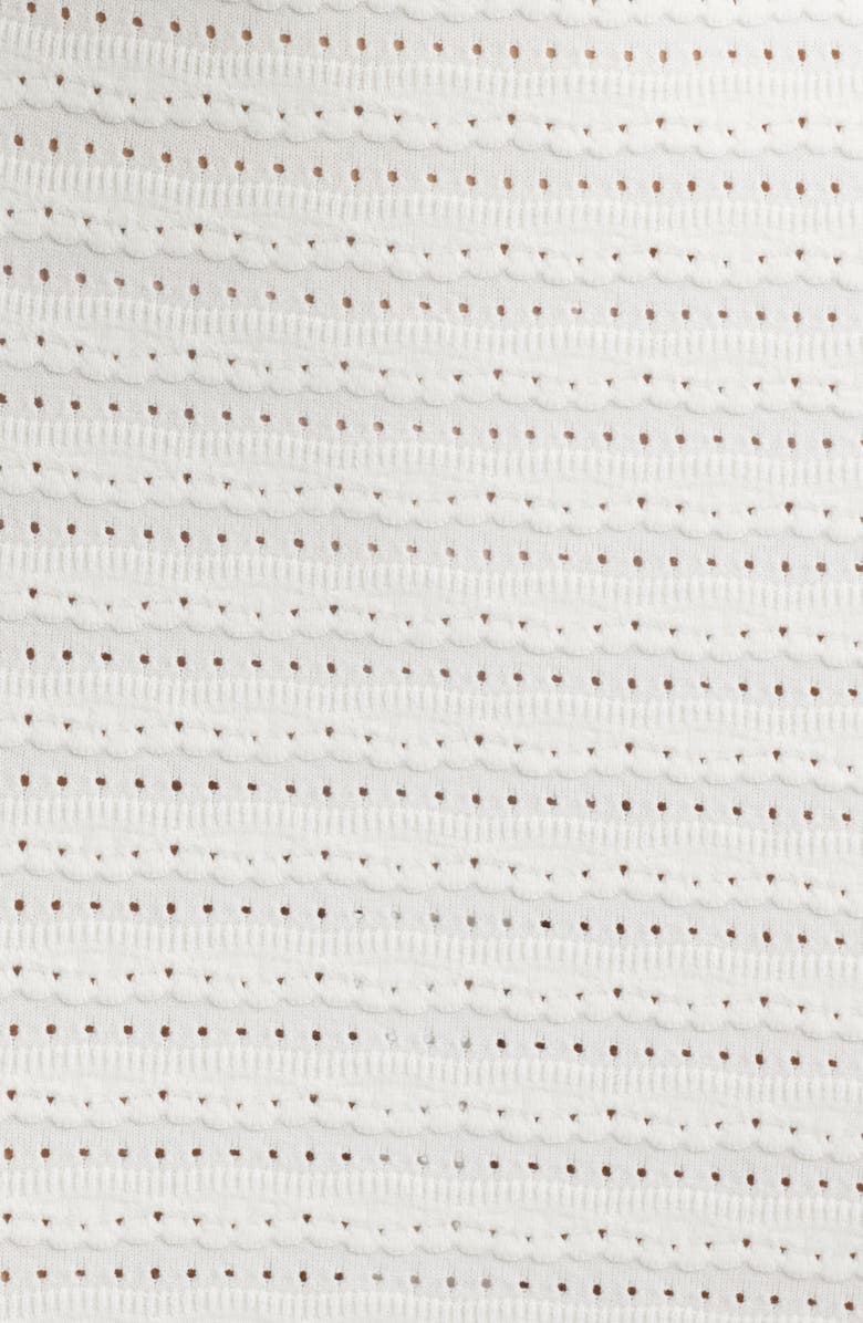 LoveShackFancy Leigh Pointelle Body-Con Dress, Alternate, color, 