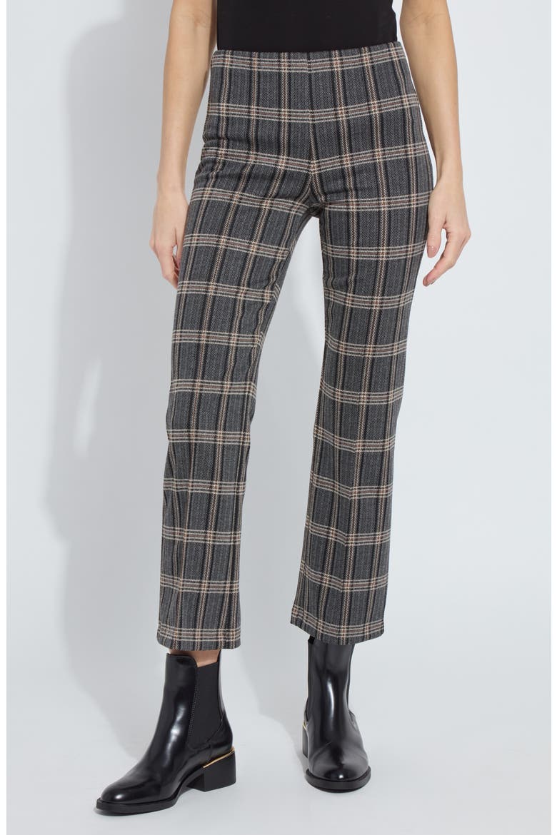 Elysse Plaid High Waist Ankle Pants, Main, color, EQUEST PLD