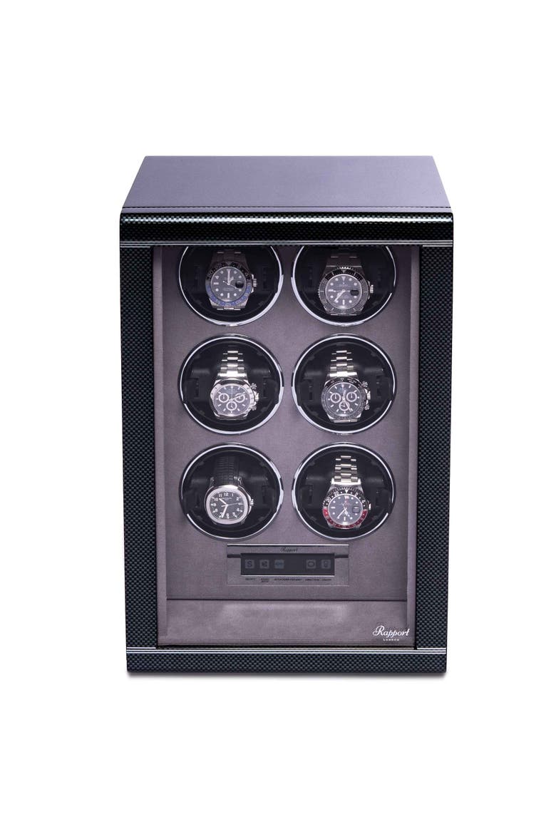 FORMULA SIX WATCH WINDER, Main, color, Carbon Fibre