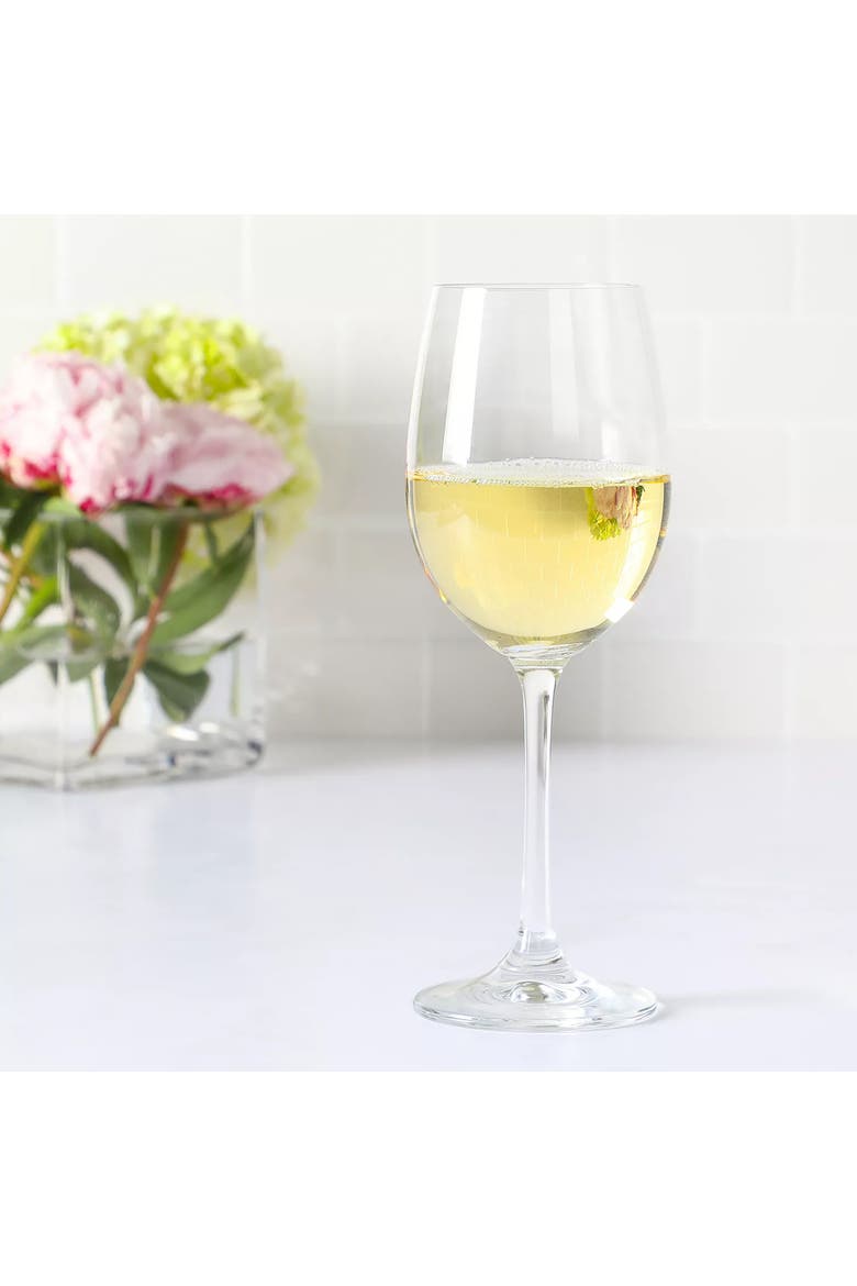 Viviana 4 Piece 14 Ounce White Wine Glass Set in Clear, Alternate, color, None