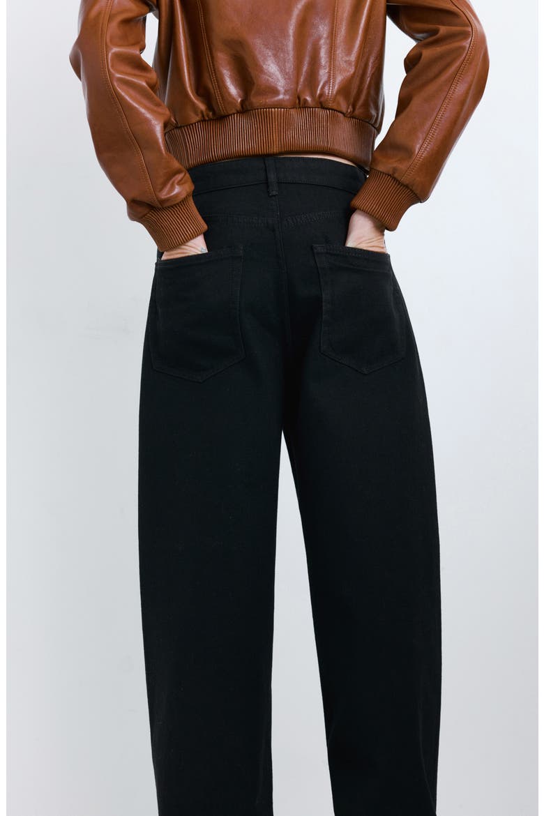 Mid Rise Balloon Jeans, Alternate, color, BLACK DENIM