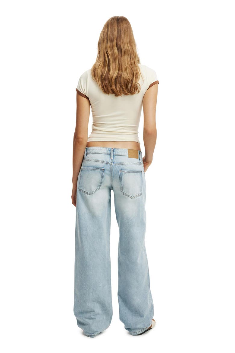 Women's Low Rise Straight Jean, Alternate, color, Notion Blue