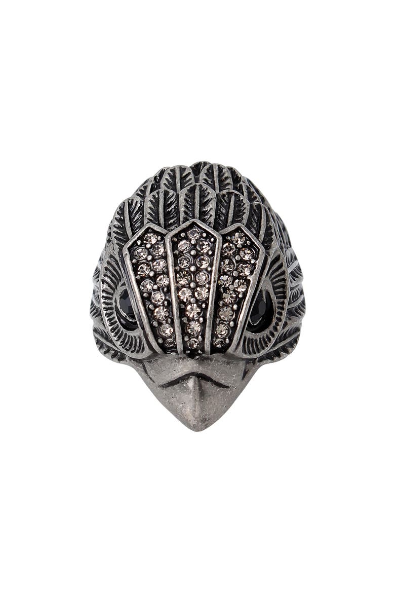Eagle Cocktail Ring, Main, color, ANTIQUE SILVER