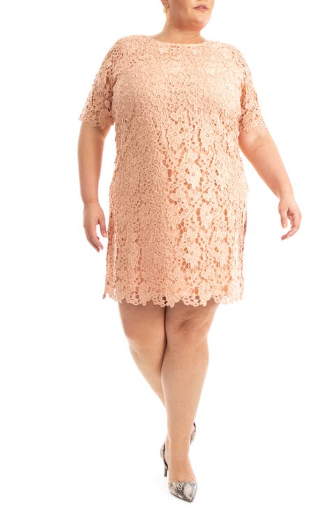 Crochet Lace Sheath Dress (Plus)