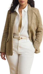Lauren Ralph Lauren Herringbone Linen Blazer