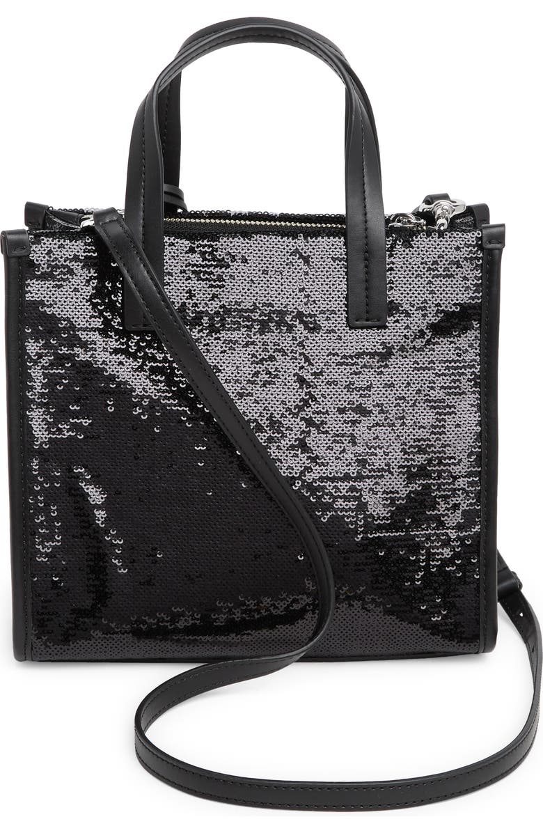 Marc Jacobs Mini Grind Sequin Tote Bag, Alternate, color,