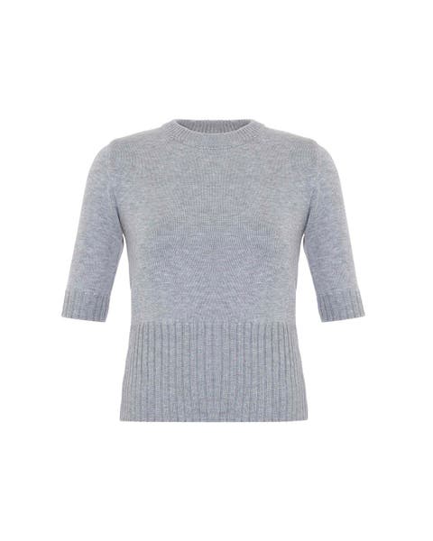 Nomia Ribbed Waist Crew Sweater Tee