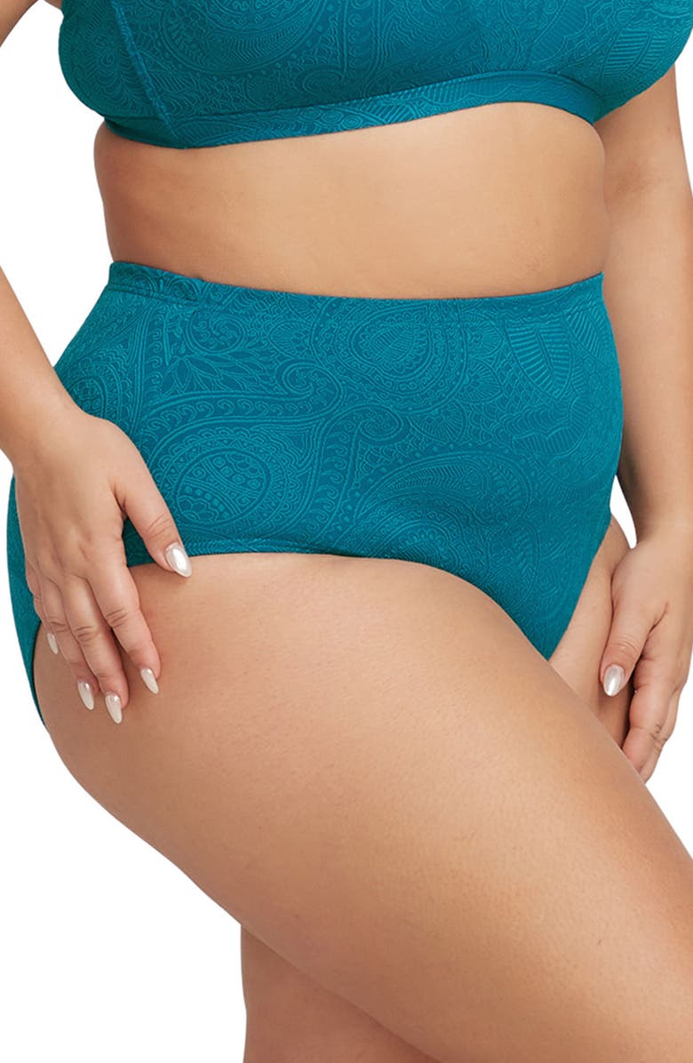 Artesands Renoir High Waist Bikini Bottoms, Alternate, color, 