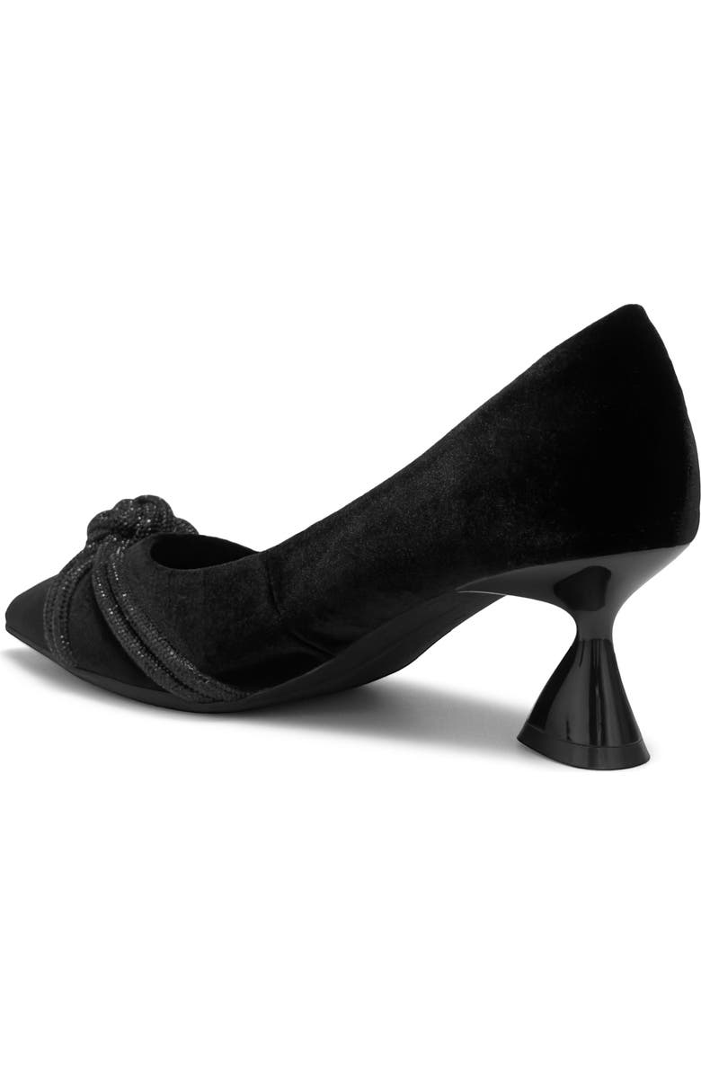Aerosoles Jacey Crystal Embellished Satin Pump, Alternate, color, Black Velvet