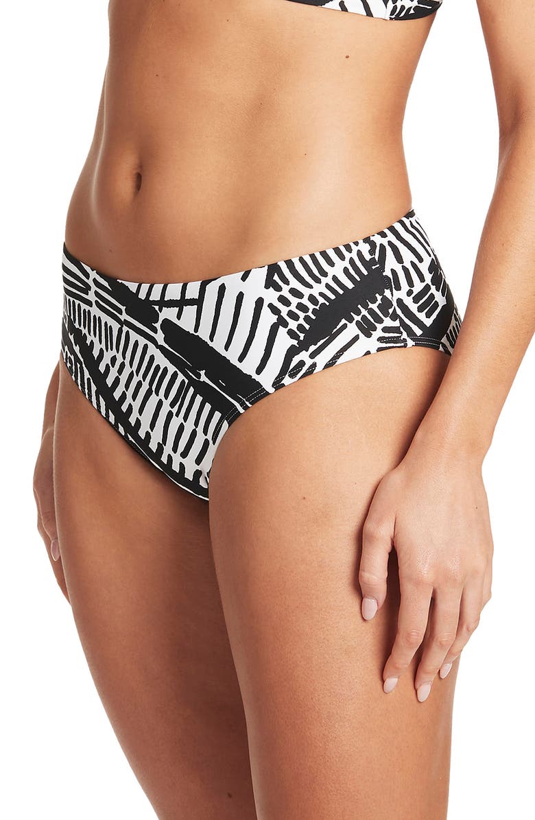 Sea Level Mid Bikini Bottoms, Alternate, color,