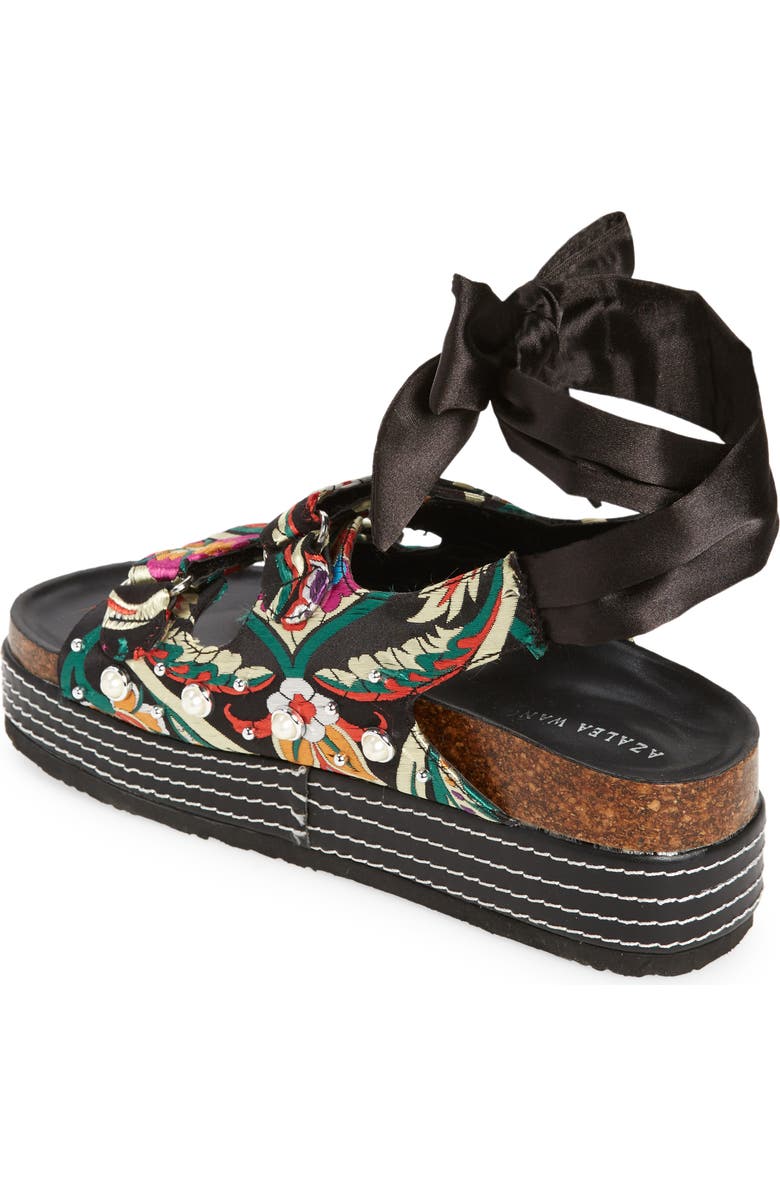 AZALEA WANG Mackley Ankle Tie Platform Sandal, Alternate, color,