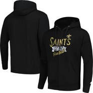 STARTER Men's Starter Black New Orleans Saints Domestic Post Season Full-Zip Hoodie