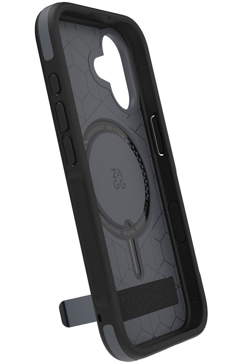 Sedona Snap MagSafe Case with Kickstand, Alternate, color, BLACK
